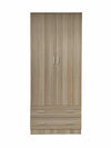 KIT ARMADIO SPACE 2 ANTE + 2 CASSETTI CM. 80X52X190H