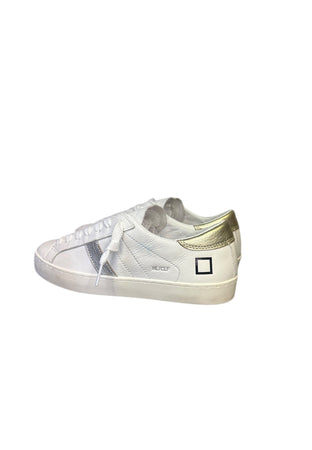 D.A.T.E. Donna d.a.t.e. HILL LOW CALF WHITE-PLATINUM da donna