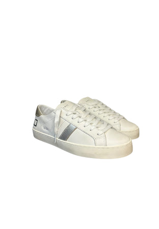 D.A.T.E. Donna d.a.t.e. HILL LOW CALF WHITE-PLATINUM da donna