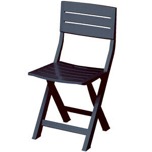 Sedia Resina Gilda Pieghevole Antracite- 4,0 Pz