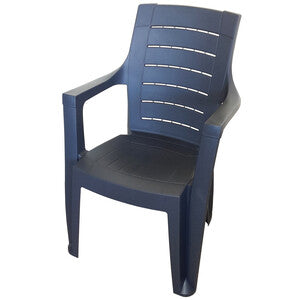 Poltrona Resina Cleopatra C/Braccioli Antracite- 1,0 Pz