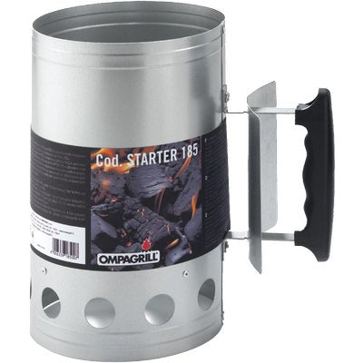 Ciminiera Accendi Carbonella Ompagrill Acciaio Alluminato Cm 17 H.Cm 27