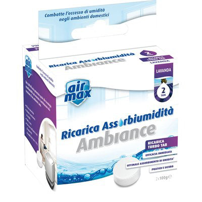 Airmax Mini Tab Ricarica - Lavanda Nr 2Xgr 100- 6 Pezzi