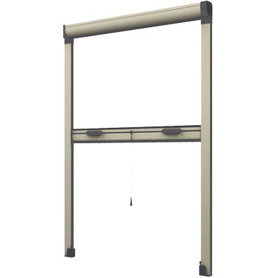 Zanzariera Kit Finestra Effe Avorio Ral 1013 Fibra Vetro/Pvc Cm 140 H.Cm 170