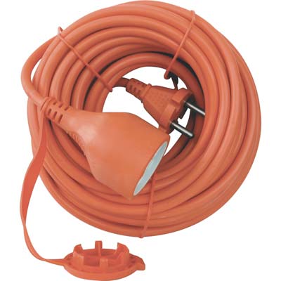 Prolunga Lineare Garden Electraline Arancio 2P+T 16A Schuko N°Xmmq 2X15 Mt 15
