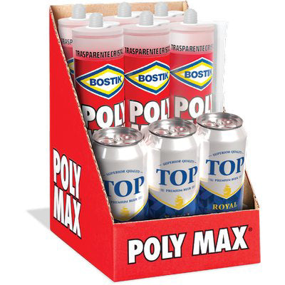 Bostik Polymax Original Express Expo - Trasparente Gr 300 Cf= 6 Cartucce +3 Birre- 1 Confezioni