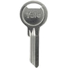 Chiave Piatta Yale Y0101 Originale - Ottone Nichelato- 10 Pezzi