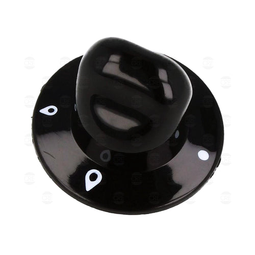 Manopola Fuochi Nera per Piano Cottura Ariston PF631, PF640, PL640, PL951