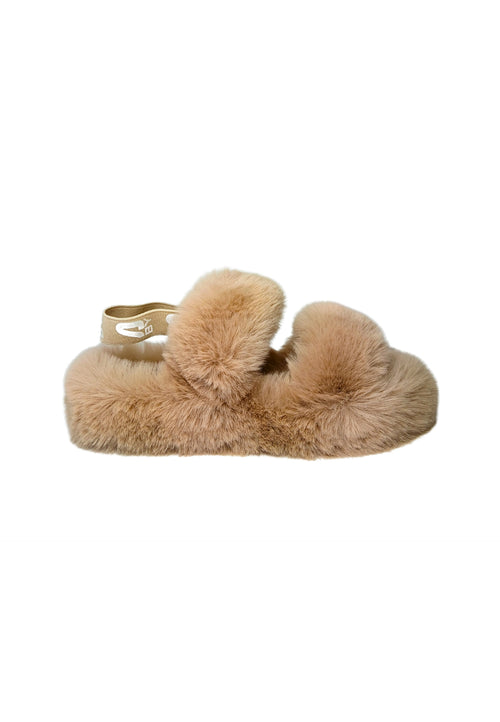 MASSIMO SANTINI Scarpe Donna Massimo Santini Sandalo MERIDA in pelliccia NAT Fur/elast. da donna