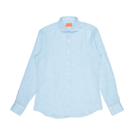 GRIGIO Camicia Uomo Grigio Lino da uomo