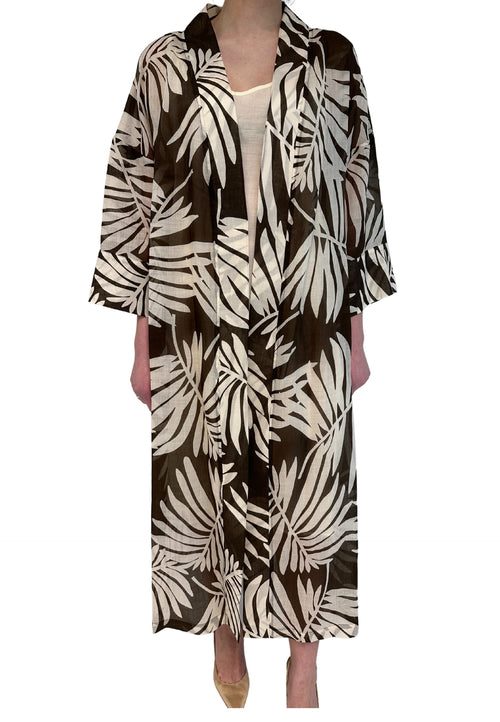 SEVENTY Cappotto Donna Seventy stampa palma da donna