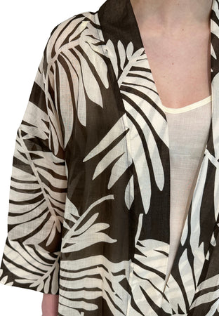 SEVENTY Cappotto Donna Seventy stampa palma da donna