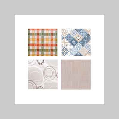 Mollettone Copritavolo 'New Soft' Dis. '3838/01' - H. 140 Cm - Rotolo 20 Mt - 20 Metrilineari- Bottigelli