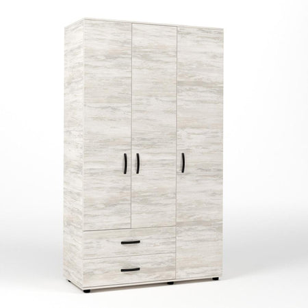 Kit Armadio 3 Ante con 2 Cassetti cm. 120x52x205H