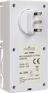Programmatore Giornaliero Da Esterno Presa Temporizzata Con Spina E Presa 16A Timer A Disco Ip Per Carichi Fino A 3500W Proxe