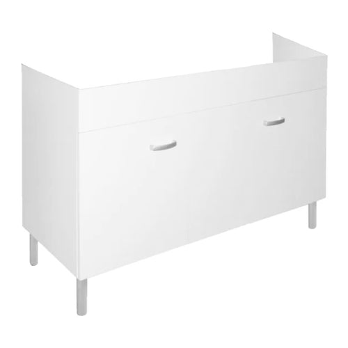 Mobile Sottolavello Cucina In Legno Nobilitato Bianco Per Lavelli Inox - Dimensioni: Cm (Lxhxp)= 90X66X50