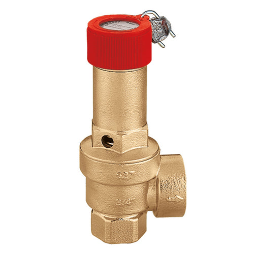Valvola Di Sicurezza Omologata Inail Ad Azione Positiva Femmina/Femmina - 1/2X3/4 - 3Bar - Cal