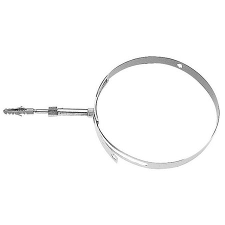 Collare In Acciaio Zincato Regolabile Per Tubo Fumi - Ø80-140