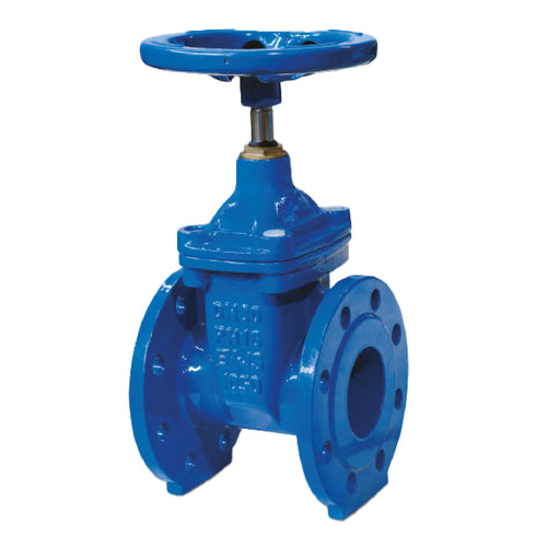 Valvola A Saracinesca A Cuneo Gommato Con Corpo Piatto In Ghisa Serie Gtk-16 Pn16 - Dn50 - Zel