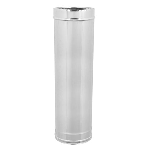 Canna Fumaria Doppia Parete Acciaio Inox Aisi 316 Parte Interna Aisi 304 Parte Esterna Mm 1000 - Ø250 Interno - Ø300 Esterno - Sp. 0,5 Mm - Euf