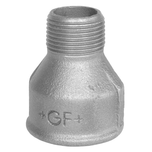 Raccordo Ridotto Maschio Femmina In Ghisa Malleabile Zincato - F3/4Xm1/2 - Gfg