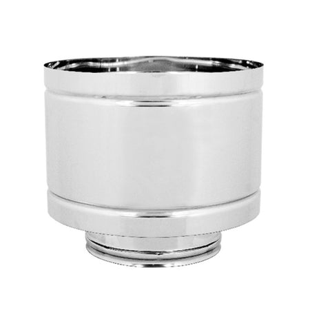 Cappello Antivento Doppia Parete Acciaio Inox Aisi 316 Parte Interna Aisi 304 Parte Esterna - Ø100 Interno - Ø150 Esterno - Sp. 0,5 Mm - Euf