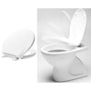 Copriwater Termoplastico Universale Con Sistema Soft Close Serie Rallenty - Bianco - Kg1,1 - Mfl