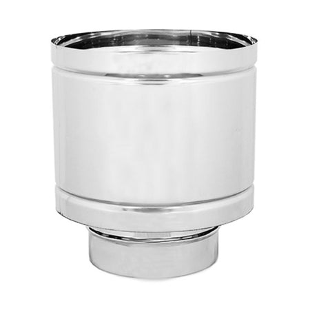 Cappello Antivento Monoparete Acciaio Inox Aisi 304 - Ø80 - Euf