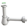 Sifone Scarico 1 Via Senza Piletta Per Lavello In Acciaio Inox Modello Fiasca - 11/2 Xø40X230Mm - Bon