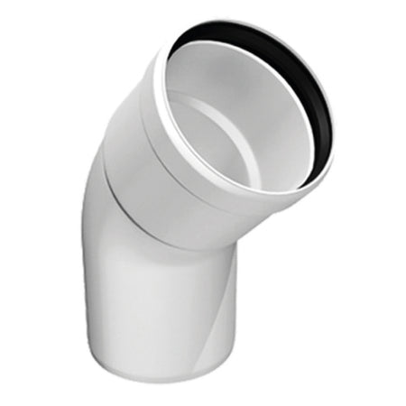 Curva 45 ° Monoparete Rigida In Pps Per Caldaia A Condensazione - Ee ?80 - Oli