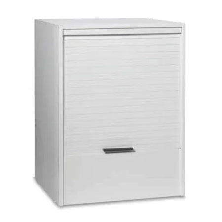 Mobile Coprilavatrice In Pvc Bianco Con Serrandina Orizzontale - L= 670 Mm P= 595 Mm H= 914 Mm - Gra