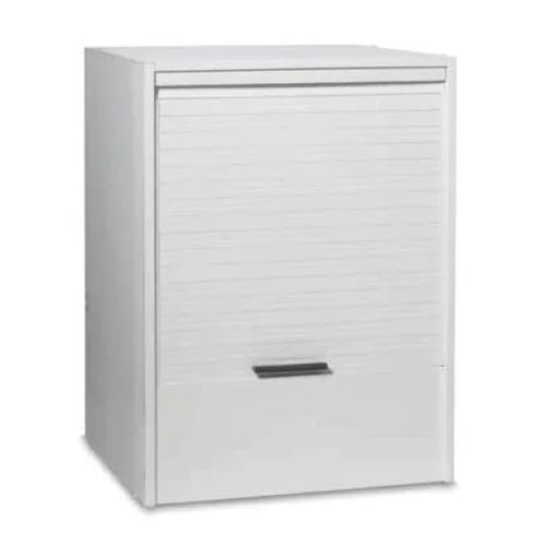 Mobile Coprilavatrice In Pvc Bianco Con Serrandina Orizzontale - L= 670 Mm P= 595 Mm H= 914 Mm - Gra