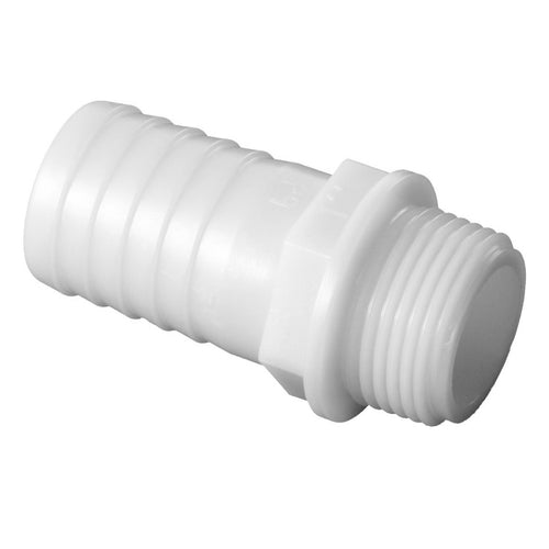 Raccordo Portagomma Maschio Diritto Con Filettatura Per Tubi Flessibili - M. 1X25 - H.75,5 - Buc