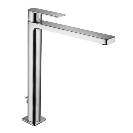 Rubinetto Miscelatore Monocomando Cromato Prolungato Per Lavabo Serie Tango - Senza Piletta - Paf