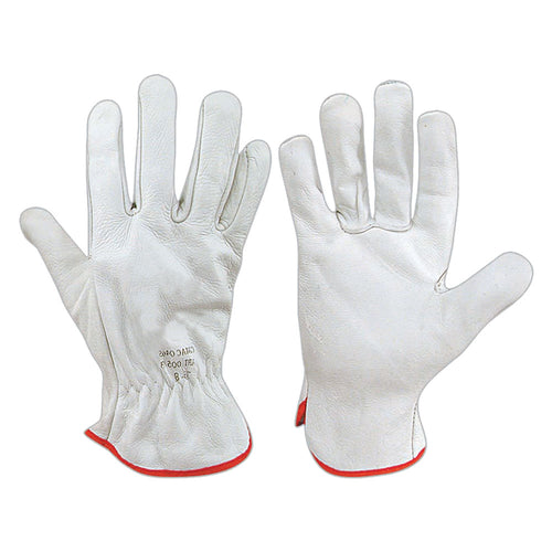 Guanti Pelle Fiore Di Bovino Tg. 10- 12 Coppia - Senza Marca