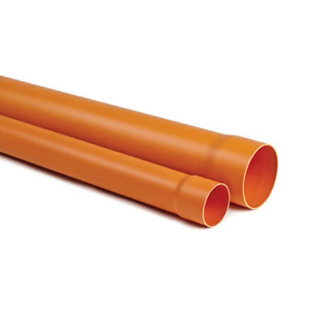 Tubo Rigido Ad Incollaggio In Pvc Arancio - Ø80Xmt1 - Hid