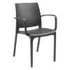Sedia In Polipropilene 'Volga Armchair' Grafite - Bica
