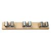 Barra Appendiscopa Supporto Legno 3 Posti - Senza Marca