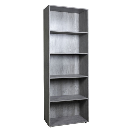 Libreria Linea 'Flow' 5 Ripiani - Cm.35 X 68 X H.200 Cemento - Composad