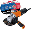 Abra Beta Kit 300 Dischi Inox /Ferro Mm 115X1,6 + Smerigliatrice Angolare 115 Mm. 750 W