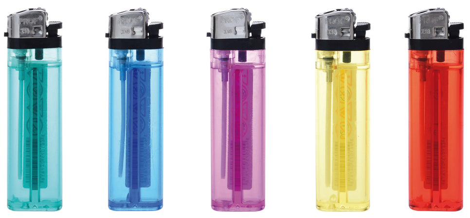 Accendino Trasparente As208 Col. Assortiti 50.00 Pz