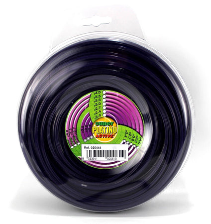 Active Filo Quadrato Per Decespugliatore Platino Col. Viola Mm. 3,0X56 Mt. (Gr. 500)