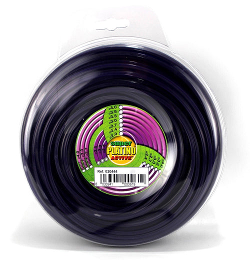 Active Filo Seghettato Per Decespugliatore Platino Col. Viola Mm. 3,3X15 Mt. (Gr. 155)