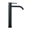Rubinetto Miscelatore Monocomando Lavabo Prolungato Nero Opaco Serie Light - 3/8 - Senza Piletta - Nero Opaco - Paf