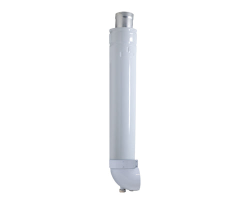 Scarico Fumi Con Tubo E Curva Coassiale Per Scaldabagno A Tiraggio Forzato - Ø60/100 - Her