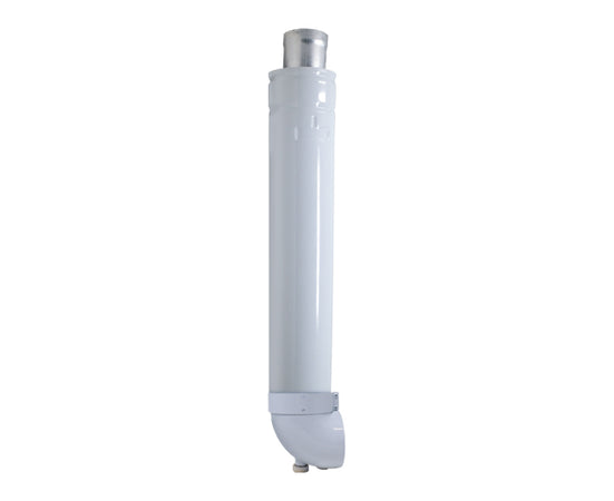 Scarico Fumi Con Tubo E Curva Coassiale Per Scaldabagno A Tiraggio Forzato - Ø60/100 - Her
