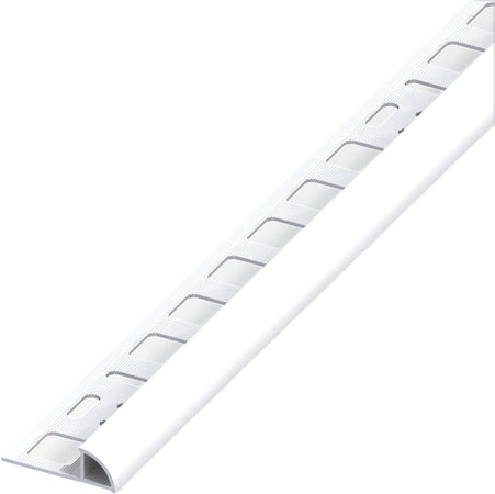 Alfer Profilo Ad Angolo Jolly Pvc Bianco Brillante Mm. 10X2,5 Mt. 5.00 Pz