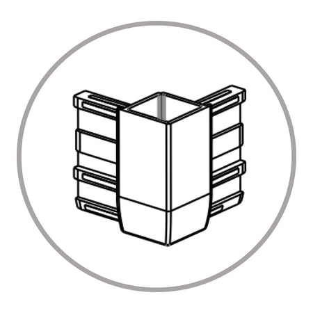 Angolo Per Box Doccia Modello Galileo Cromato A Marchio Mobo - 06 Angolo Per Box Doccia Modello Galileo - Mob