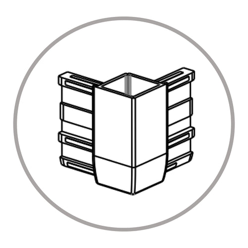 Angolo Per Box Doccia Modello Galileo Cromato A Marchio Mobo - 06 Angolo Per Box Doccia Modello Galileo - Mob