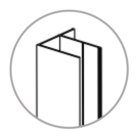 Profilo A Muro Per Box Doccia Cromato Modello Galileo/Leonardo/Darwin/Keplero A Marchio Mobo - 03 Profi.A Muro Galileo/Leonardo/Darwin/Keplero - Mob